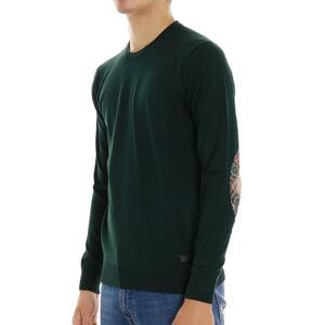MAGLIA CON TOPPE VERDE
